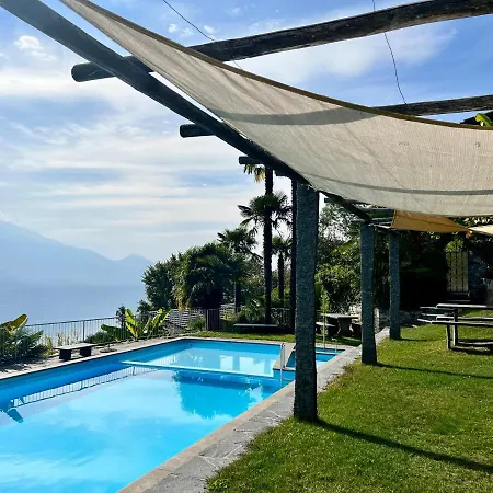 Apartment Mit Aussicht Auf Maggiore & Pool Tenero-Contra